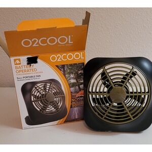 O2COOL 5 Inch 2 Speed  Battery Powered Desk Fan Black (LOCS S-54)